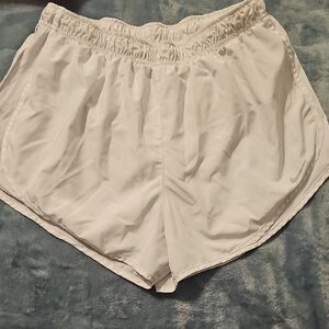 Nike White Athletic/Running  Shorts